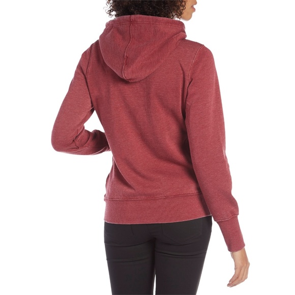 Z supply Fleece Zip Hoodie Dark Ruby - Picture 3 of 8